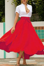 Load image into Gallery viewer, Autumn Winter elegant high waist women long skirt solid
