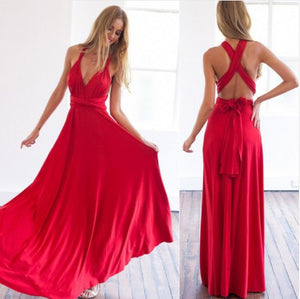 2020 Summer Sexy Women Maxi Club Dress Bandage Long Party Multiway Swing Dress Convertible Infinity Robe Bridesmaids Boho Dress